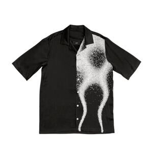 Lakris $900 Silk cymantics graphic shirt
